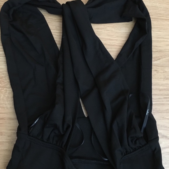 EYEFUL BLACK BACKLESS SKATER DRESS - Picture 3 of 3